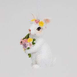 Подвесная статуэтка "Кролик с венком", 8 см ᐒ купить на  ❤ Like7km.com.ua
