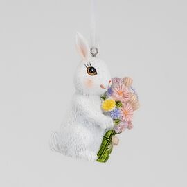 Подвесная статуэтка "Кролик с большим букетом", 8,5 см ᐒ купить на  ❤ Like7km.com.ua