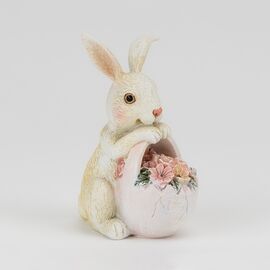 Статуэтка "Кролик с корзинкой", 12 см ᐒ купить на  ❤ Like7km.com.ua