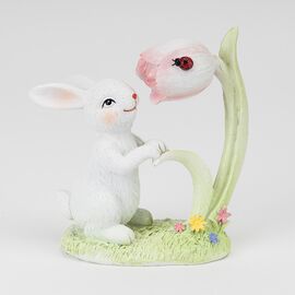 Статуэтка "Кролик в саду", 12,5 см ᐒ купить на  ❤ Like7km.com.ua