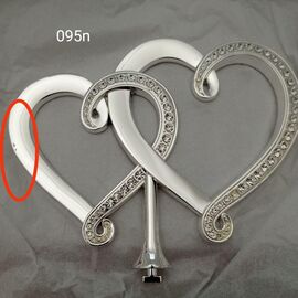 Два сердца (16 см), изображение 2 ᐒ купить на  ❤ Like7km.com.ua