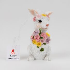 Подвесная статуэтка "Кролик с венком", 8 см, изображение 2 ᐒ купить на  ❤ Like7km.com.ua