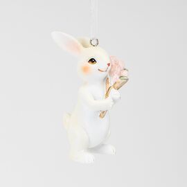 Подвесная статуэтка "Кролик с тюльпанами", 8 см, изображение 2 ᐒ купить на  ❤ Like7km.com.ua