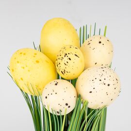 Пасхальная композиция «Желтые крашенки», 18 см, изображение 3 ᐒ купить на  ❤ Like7km.com.ua