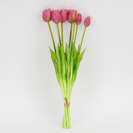 Букет латексных тюльпанов, 7 бутонов, розовый, 48 см, изображение 4 ᐒ купить на  ❤ Like7km.com.ua