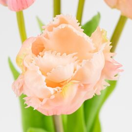 Букет латексных тюльпанов, 5 бутонов, нежно-розовый, 44 см, изображение 3 ᐒ купить на  ❤ Like7km.com.ua