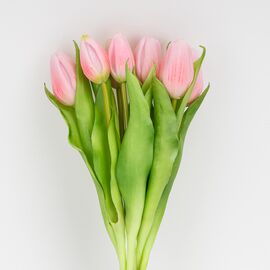 Букет латексных тюльпанов, 7 бутонов, розовый, 31 см, изображение 2 ᐒ купить на  ❤ Like7km.com.ua