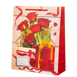 Подарочный пакет "Rose" 26 * 10 * 32, изображение 3 ᐒ купить на  ❤ Like7km.com.ua