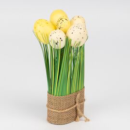 Пасхальная композиция «Желтые крашенки», 18 см, изображение 2 ᐒ купить на  ❤ Like7km.com.ua
