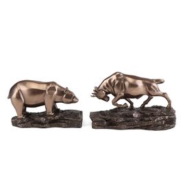 Набор статуэток "Бык и медведь" (10 см)  VERONESE, изображение 2 ᐒ купить на  ❤ Like7km.com.ua