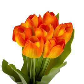 Букет тюльпанов "Красочность", оранжевый, 40 см, изображение 2 ᐒ купить на  ❤ Like7km.com.ua