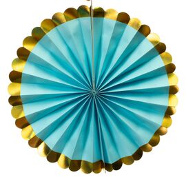 Набор з 6 бумажных вееров , голубой, изображение 2 ᐒ купить на  ❤ Like7km.com.ua