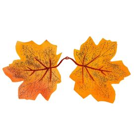 Искусственные кленовые листья "Золотая осень", оранжевые, 250 г, изображение 3 ᐒ купить на  ❤ Like7km.com.ua