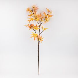 Искусственная ветка "Клен осенний", желтая, 85 см, изображение 2 ᐒ купить на  ❤ Like7km.com.ua