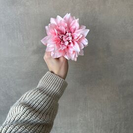 Головка георгина, розовая, 15 см, изображение 4 ᐒ купить на  ❤ Like7km.com.ua