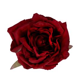 Головка розы, бордовая, 11 см, изображение 2 ᐒ купить на  ❤ Like7km.com.ua