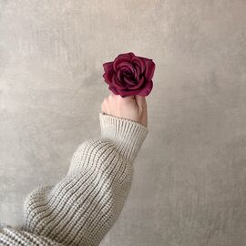 Головка розы, бордовая, 7,5 см, изображение 4 ᐒ купить на  ❤ Like7km.com.ua