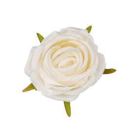 Головка розы, белая, 6 см, изображение 2 ᐒ купить на  ❤ Like7km.com.ua