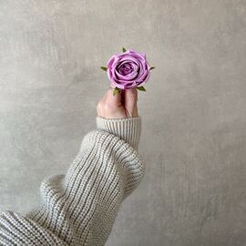 Головка розы, лиловая, 6 см, изображение 4 ᐒ купить на  ❤ Like7km.com.ua
