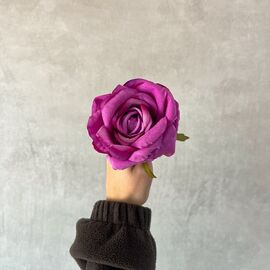 Головка розы, сиреневая, 10 см, изображение 5 ᐒ купить на  ❤ Like7km.com.ua