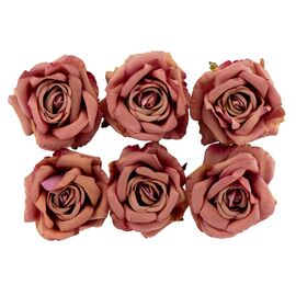 Головка розы, сиренево-коричневая, 10 см, изображение 2 ᐒ купить на  ❤ Like7km.com.ua