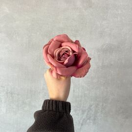 Головка розы, сиренево-коричневая, 10 см, изображение 5 ᐒ купить на  ❤ Like7km.com.ua