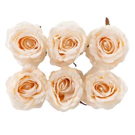 Головка розы, белая, 8 см, изображение 2 ᐒ купить на  ❤ Like7km.com.ua