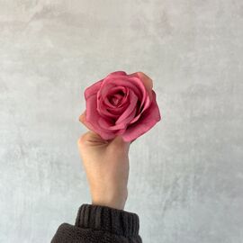 Головка розы, темно-розовая, 8 см, изображение 5 ᐒ купить на  ❤ Like7km.com.ua