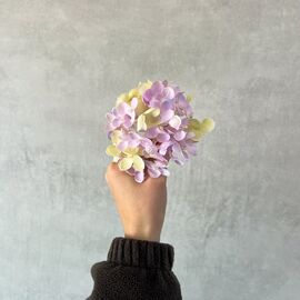 Головка гортензии, бежево-сиреневая, 9 см, изображение 5 ᐒ купить на  ❤ Like7km.com.ua