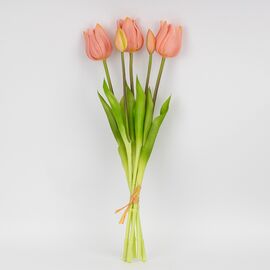 Букет латексных тюльпанов, 5 бутонов, розовый, 50 см, изображение 3 ᐒ купить на  ❤ Like7km.com.ua