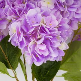 Букет гортензий, 5 бутонов, сиреневый, 48 см, изображение 2 ᐒ купить на  ❤ Like7km.com.ua