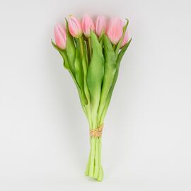 Букет латексных тюльпанов, 7 бутонов, розовый, 31 см, изображение 4 ᐒ купить на  ❤ Like7km.com.ua