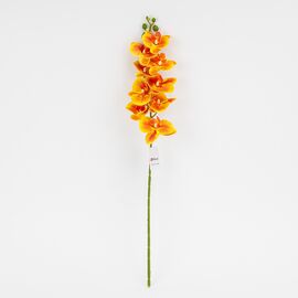 Искусственная орхидея, оранжевая, 57 см, изображение 2 ᐒ купить на  ❤ Like7km.com.ua