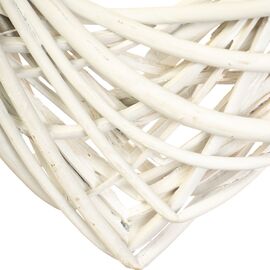 Венок подвесной из лозы "Объёмное сердце" 40*40 см, изображение 3 ᐒ купить на  ❤ Like7km.com.ua