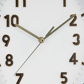 Часы "Тиксин", бело-золотые, 32*24 см, изображение 2 ᐒ купить на  ❤ Like7km.com.ua