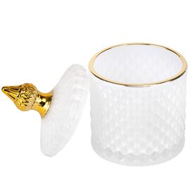 Емкость для хранения "Фарида", белая, 14 см, изображение 2 ᐒ купить на  ❤ Like7km.com.ua