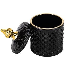 Емкость для хранения "Фарида", черная, 14 см, изображение 2 ᐒ купить на  ❤ Like7km.com.ua