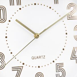 Часы "Золотое движение", бело-золотые, 30 см, изображение 2 ᐒ купить на  ❤ Like7km.com.ua