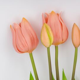 Букет латексных тюльпанов, 5 бутонов, розовый, 50 см, изображение 2 ᐒ купить на  ❤ Like7km.com.ua