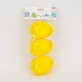 Набор из 3 подвесных флоковых крашанок, желтый, 9,5 см ᐒ купить на  ❤ Like7km.com.ua