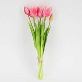 Букет латексных тюльпанов, 5 бутонов, розовый, 38 см, изображение 4 ᐒ купить на  ❤ Like7km.com.ua