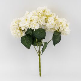Букет гортензий, 5 бутонов, белый, 44 см, изображение 2 ᐒ купить на  ❤ Like7km.com.ua
