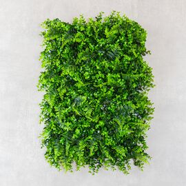 Фитомодуль искусственный "Самшит и папоротник", 40*60 cм, изображение 2 ᐒ купить на  ❤ Like7km.com.ua