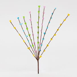 Пасхальная декоративная веточка "Ивовые котики", 31 см ᐒ купить на  ❤ Like7km.com.ua