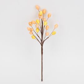 Пасхальная декоративная веточка, желто-оранжевая, 35 см ᐒ купить на  ❤ Like7km.com.ua