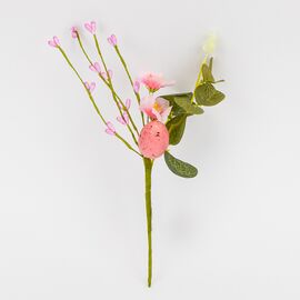 Пасхальная декоративная веточка "Розовая крашанка", 26 см ᐒ купить на  ❤ Like7km.com.ua