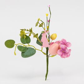 Пасхальная декоративная веточка "Пасхальный кролик с крашанками", 24 см ᐒ купить на  ❤ Like7km.com.ua