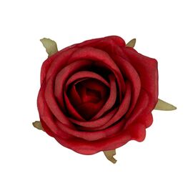 Головка розы, красная, 6,5 см, изображение 2 ᐒ купить на  ❤ Like7km.com.ua