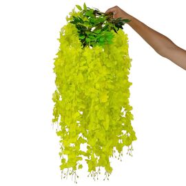 Искусственная свисающая ветвь "Глициния", зеленая, 110 см ᐒ купить на  ❤ Like7km.com.ua