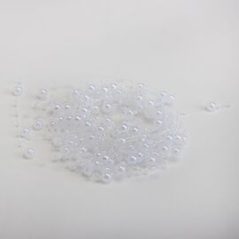 Декоративные бусы, белые, изображение 2 ᐒ купить на  ❤ Like7km.com.ua